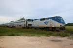 AMTK 79  15Oct2012  NB Train 22 (Texas Eagle) Approaching Center Point Road 